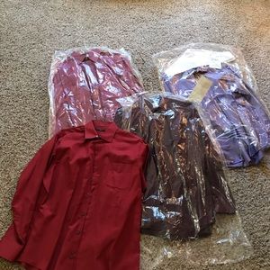 4 Mens dress shirts